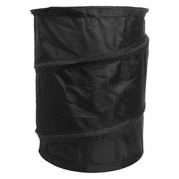 Trash Can, Black, Polyester, Bell, Mfr#: TRASH-BLA