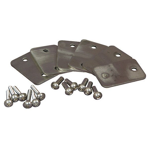 Stainless Steel Inline Bracket, For Polymer Partition, Asi Global Partitions, Mfr#: 40-8265150