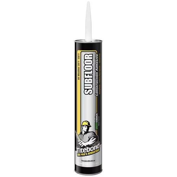 Floor Adhesive, Contractor Grade Subfloor Series, Off-White, 28 oz, Cartridge, Titebond, Mfr#: 7282