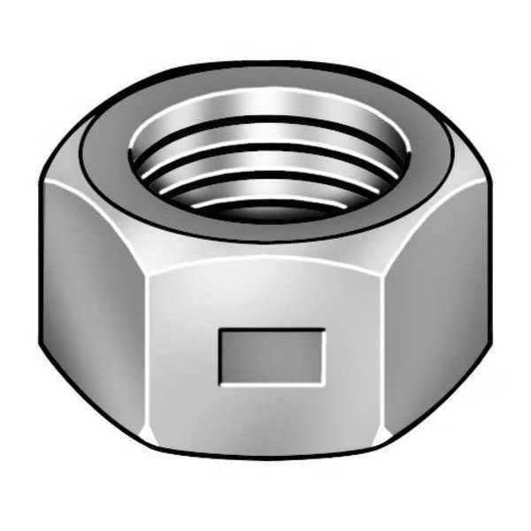 Center-Lock Distorted Thread Reversible Lock Nut, 3/4"-10, Steel, Grade A, Zinc Plated, 41/64 in Ht, EnjoyTool Select, Mfr#: CLNI20750-025P