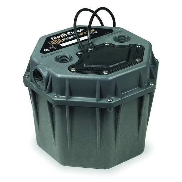 Sink Drain Pump System, 1/3 hp HP, 5 A Amps, 4.3 gal, 38 gpm Flow Rate at 5 Ft of Head, 110V AC, Liberty Pumps, Mfr#: 404