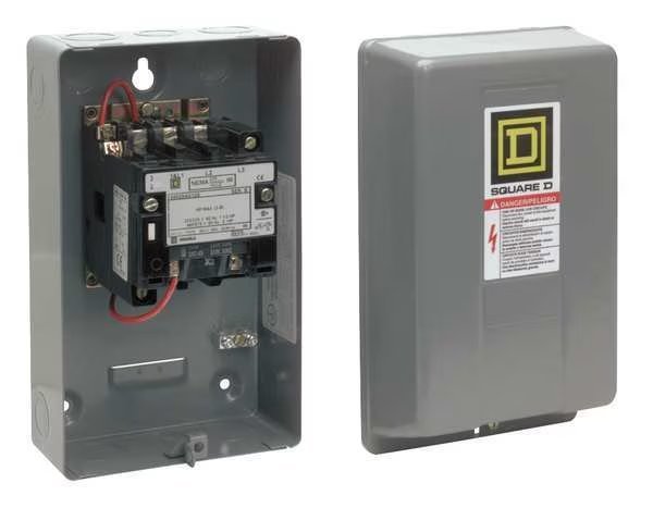 120VAC Non-Reversing Magnetic Contactor 3P 18A NEMA 0, Square D, Mfr#: 8502SBG2V02S
