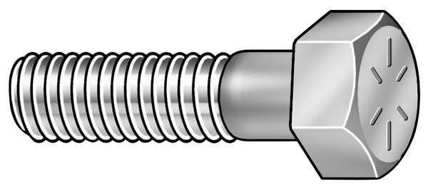 Grade 8, 3/8"-16 Hex Head Cap Screw, Armor Coat Steel, 2 in L, 25 PK, Armor Coat, Mfr#: UST235771