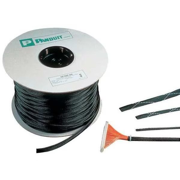 Braided Expandable Sleeving, 0.38"x1000ft, Panduit, Mfr#: SE38P-MR0