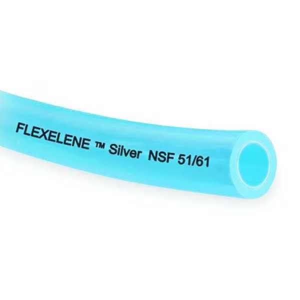 Tubing, Beverage, Light Blue, Polyethylene, Eldon James, Mfr#: FXAG2-4X25