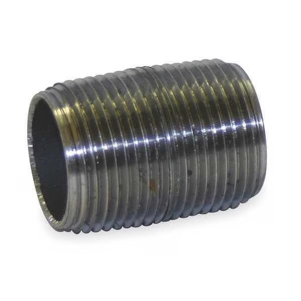 6" Close Black Pipe Nipple Sch 40, Beck, Mfr#: 0330060401