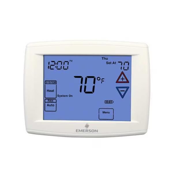 Blue Series 12 Touchscreen Thermostats, 7, 5-1-1 Programs, 4 H 2 C, 24VAC, White-Rodgers, Mfr#: 1F95-1291