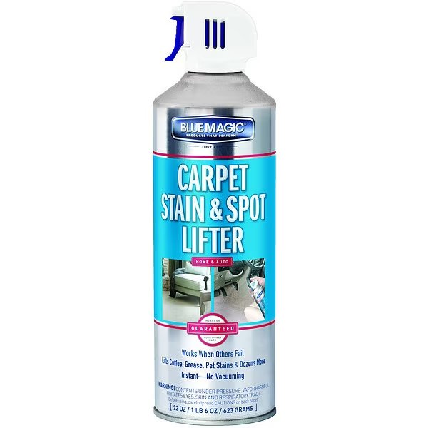 Carpet Spot Remover and Stain Lifter, Aerosol Can, 22 Oz, Blue Magic, Mfr#: 900-06