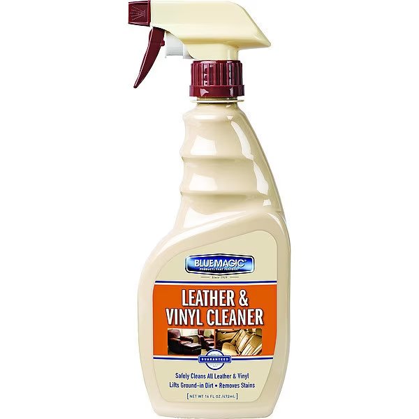 Leather/Vinyl Cleaner, 16 Oz, Spray Bottle, Blue Magic, Mfr#: 800-06