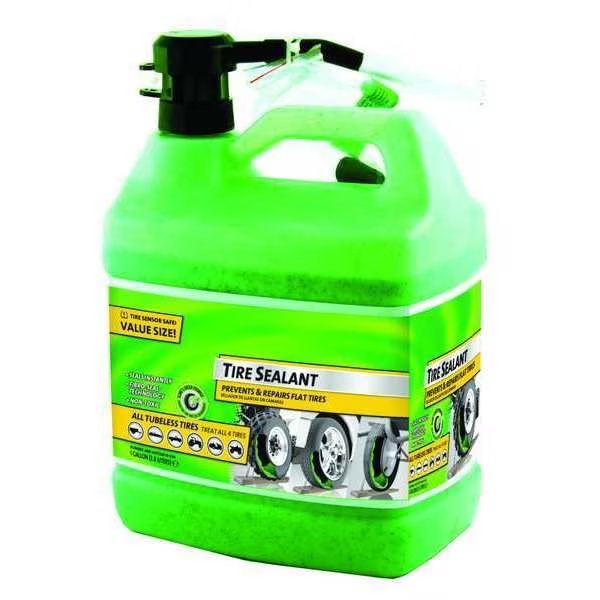 Tire Sealant, Jug with Pump, 1 gal., Slime, Mfr#: 10163