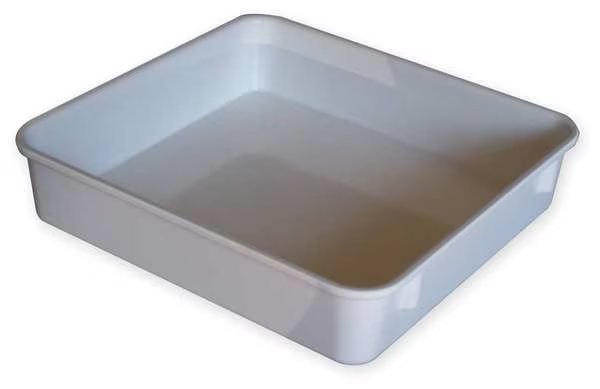 Nesting Container, White, Fiberglass Reinforced Composite, 9 3/4 in L, 9 1/4 in W, 4 1/2 in H, Molded Fiberglass, Mfr#: 9231085269