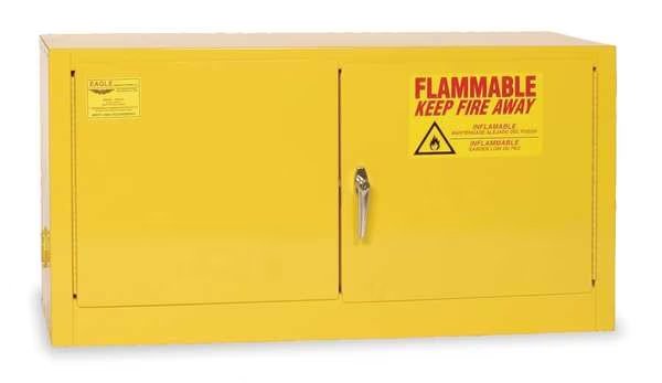 Flammable Safety Cabinet, 15 gal., Yellow, Eagle Mfg, Mfr#: ADD14X