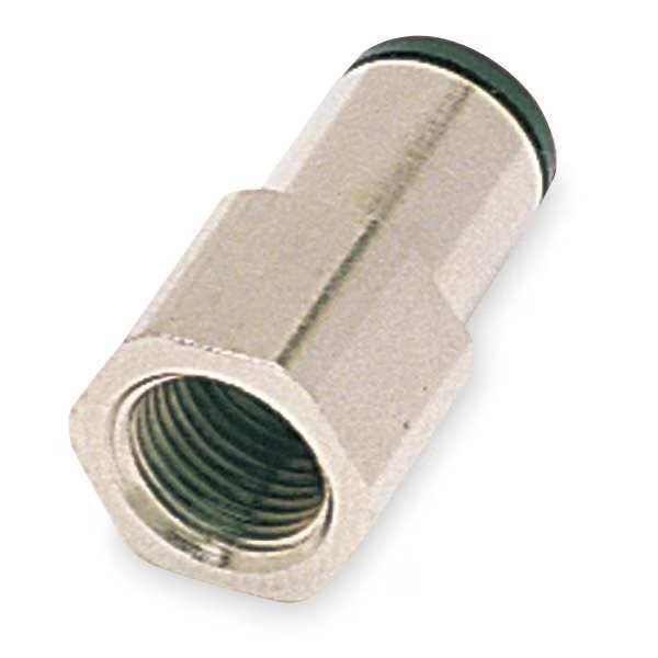 Push-to-Connect, Threaded Female Adapter, 5/32 in Tube Size, Nylon, Black, 10 PK, Legris, Mfr#: 3014 04 14