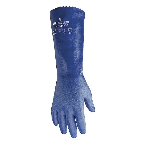 14" Chemical Resistant Gloves, Nitrile, 11, 1 PR, Showa, Mfr#: NSK24-11