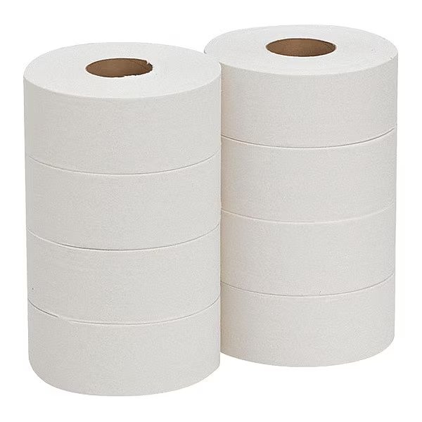 Economical 2-Ply Bathroom Tissue In A Long-Lasting 9" Jumbo Junior Roll Format
