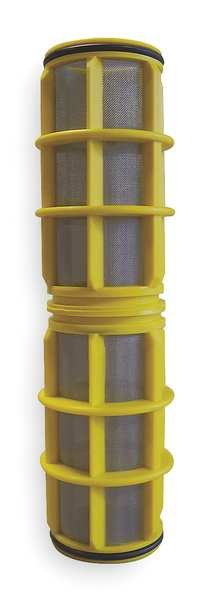 Filter Screen, Yellow, 10" Length, 2" Dia, Amiad, Mfr#: 700101-000364