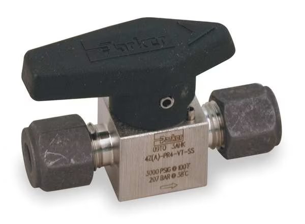 Rotary Plug Valve, 3/8 In, 316 SS, 1/4 Turn, Parker, Mfr#: 6Z-PR6-VT-SS