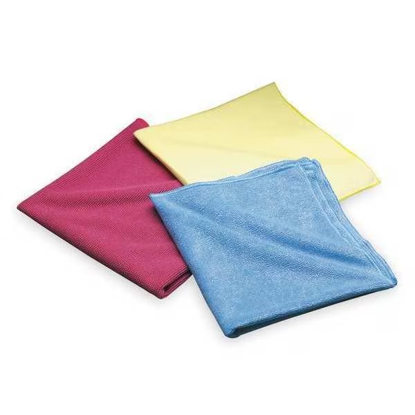 Cloth, Microfiber, Red, 16 x 16 In, PK20, Norton Abrasives, Mfr#: 07660704025