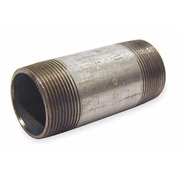 2" MNPT x 9" TBE Galvanized Steel Pipe Nipple Sch 40, Beck, Mfr#: 0331039800