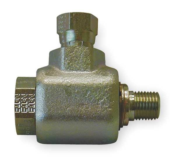 Swivel Joint, 3/8 In, Zinc Plated Steel, Aeroquip, Mfr#: FS65000-0606-01