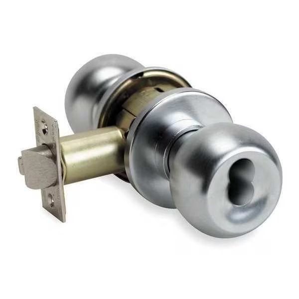 Knob Lockset, Mechanical, Storeroom, Grd. 1, Yale, Mfr#: CA5405CK630