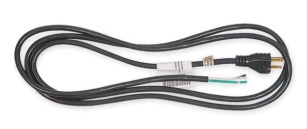 Power Cord, 5-15P, SJO, 8 ft., Blk, 15A, 12/3, Power First, Mfr#: 1TNA1