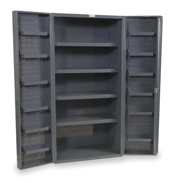 Extra-Heavy Duty Bin Cabinet, 36 in W, 72 in H, 24" D, 0 Bins, Durham Mfg, Mfr#: DC36-4S12DS-95