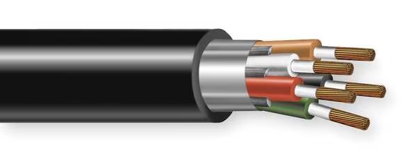 18 AWG 5 Conductor Portable Cord 600V 25 ft. BK, Carol, Mfr#: 09805
