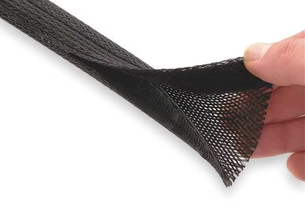 Sleeving, 1.250 In., 100 ft., Black, Techflex, Mfr#: FWN1.25BK