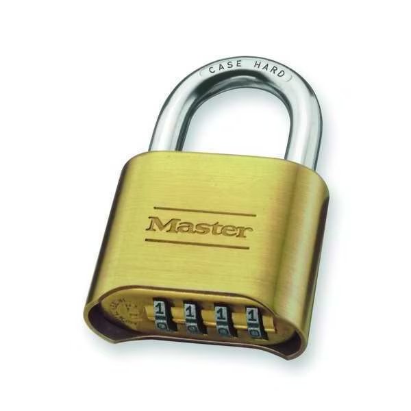 2" Brass Resettable Combination Padlock, Master Lock, Mfr#: 175