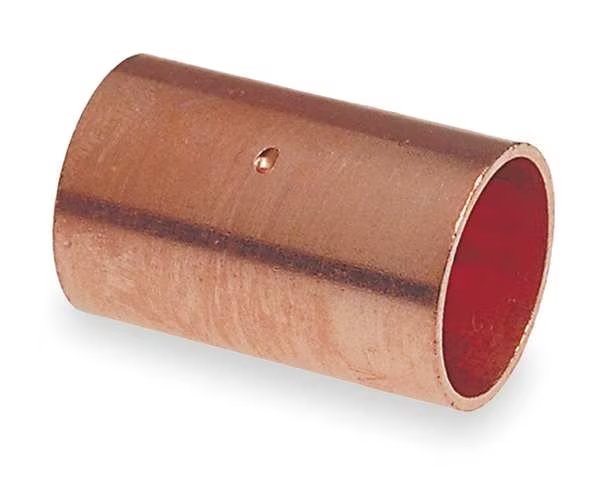 1-1/4" NOM C Copper Dimple Stop Coupling, Nibco, Mfr#: 600DS 11/4