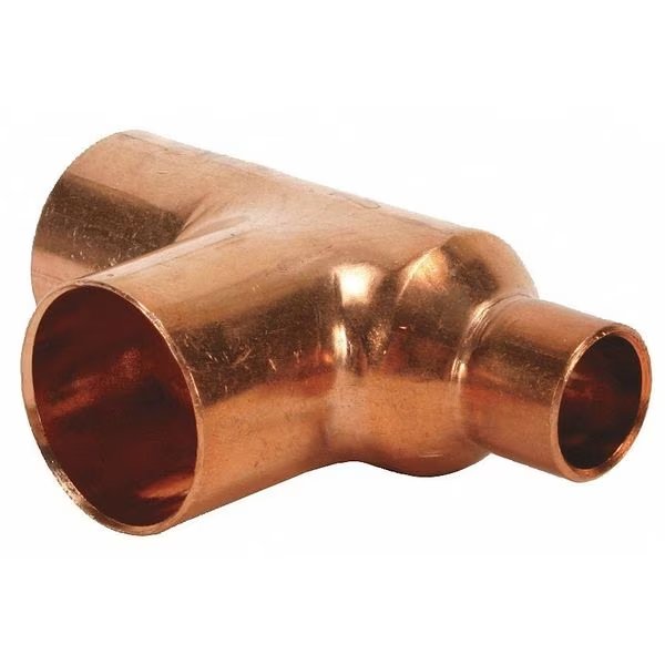 1-1/4" x 1" x 1-1/4" NOM C Copper Reducing Tee, Nibco, Mfr#: 611RR 11/4x1x11/4