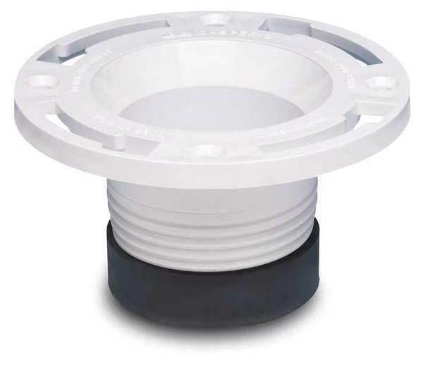 Flange, Twist-N-Set(R), Closet, 3 In, PVC, Oatey, Mfr#: 43654