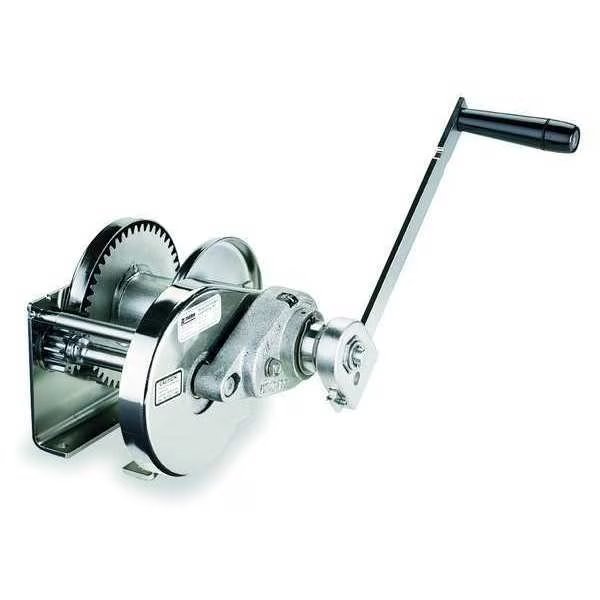 Hand Winch, Spur Gear, w/Brake, 1000 lb., Thern, Mfr#: M4042PBSS