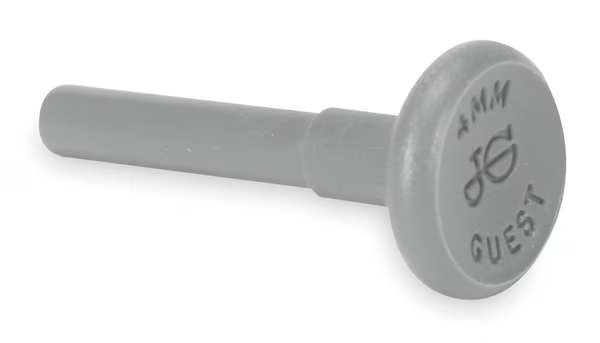 Barbed Plug, 5/16 in Tube Size, Acetal, Gray, 10 PK, John Guest, Mfr#: PM0808S-PK10