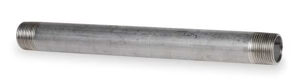 1" MNPT x 11" TBE Stainless Steel Pipe Nipple Sch 40, EnjoyTool Select, Mfr#: T4BNF15