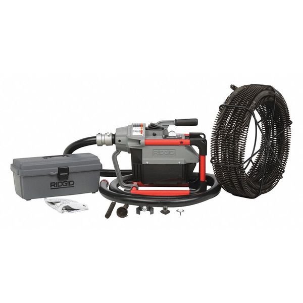 Sectional Drain Cleaning Machine & Kit, 66497 Compact Machine, Corded, 115V, Tool & Cable Kit, Ridgid, Mfr#: K-60SP-SE
