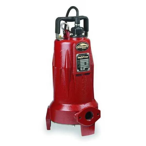 Grinder Pump, 2 HP, 208-230 Voltage, Liberty Pumps, Mfr#: LSG203M