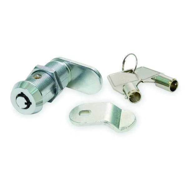 Pin Tumbler Keyed Cam Lock, Keyed Alike, T0001 Key, For Material Thickness 13/64 in, EnjoyTool Select, Mfr#: 1XRZ4