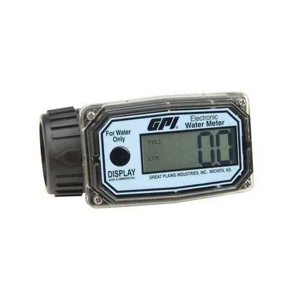 Flowmeter, Turbine, For Water, 1 In FNPT, Flomec, Mfr#: 01N31LM
