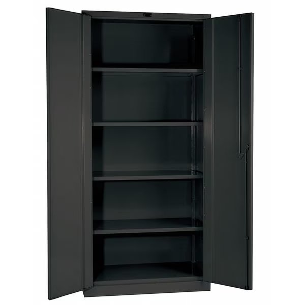 16 ga. ga. Steel Storage Cabinet, 48 in W, 78 in H, Stationary, Hallowell, Mfr#: HW6SC8478-4CL