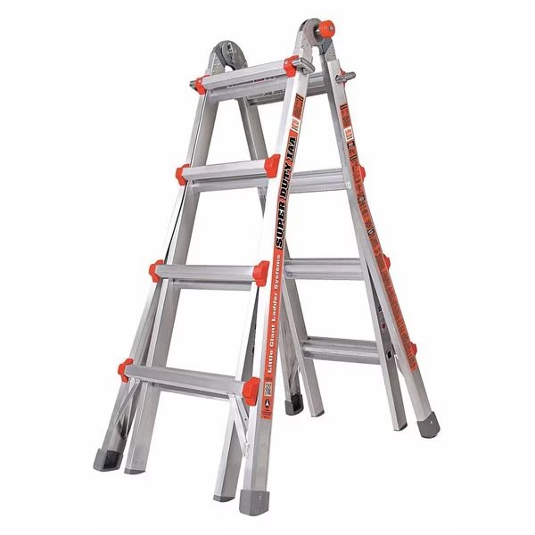 Multipurpose Ladder, 17 ft., IAA, Aluminum, Little Giant Ladders, Mfr#: 10402