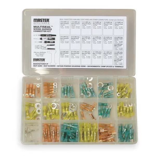 24-10 AWG Wire Termination Kit 120 Piece, Master Appliance, Mfr#: 11824