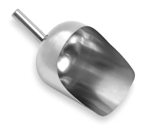 Scoop, 160 Oz, 304 Stainless Steel, Sani-Lav, Mfr#: 3999