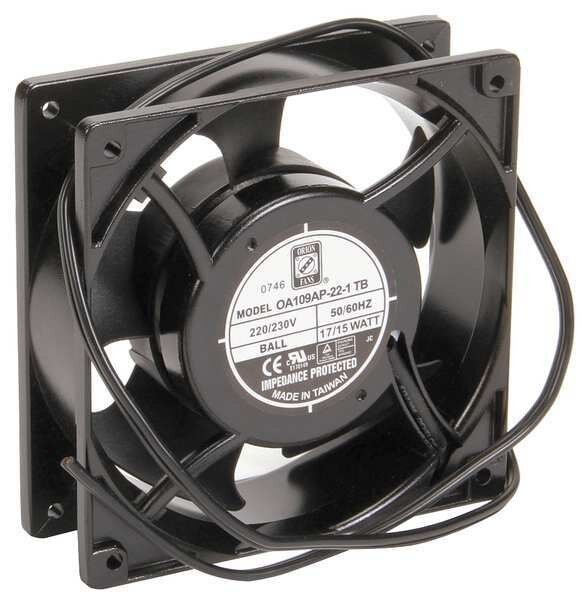 Standard Square Axial Fan, Square, 230V AC, 88/110 cfm, 4 5/7 in W., Wiegmann, Mfr#: WA4AXFN2