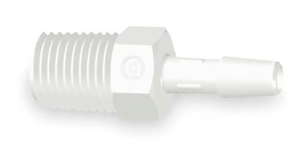1/2" Barbed x MNPT Male Adapter PK 10, Eldon James, Mfr#: A8-8WP