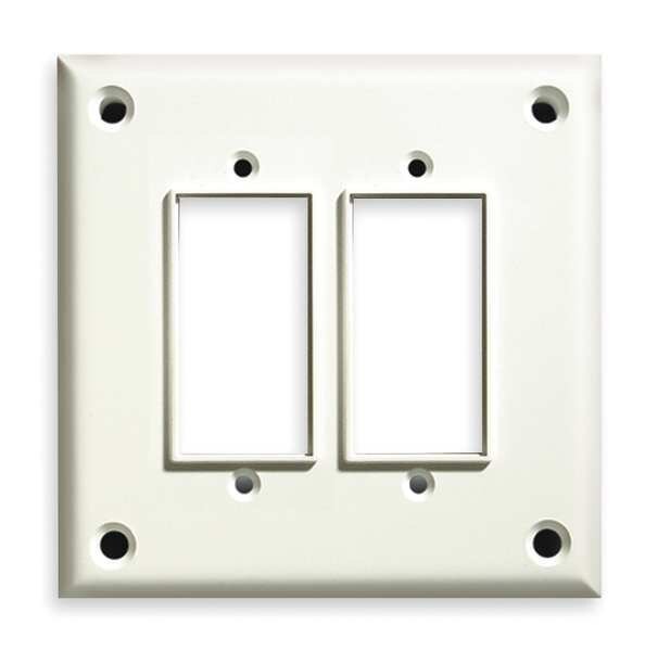 Double Ground Fault Interrupter Wall Plates and Covers, Number of Gangs: 2 Textured Finish, White, Cortech, Mfr#: TPDGF