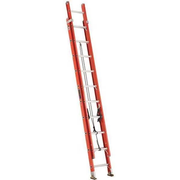 20 ft Fiberglass Extension Ladder, 300 lb Load Capacity, Louisville, Mfr#: FE3220