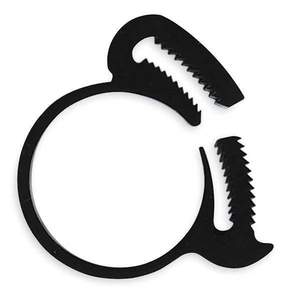 Mini Clamp, 7/32 In Min Dia, Black, PK10, Eldon James, Mfr#: HC-A-10PK