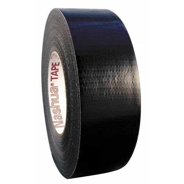 Duct Tape, 48mm x 55m, 12 mil, Black, Nashua, Mfr#: 345